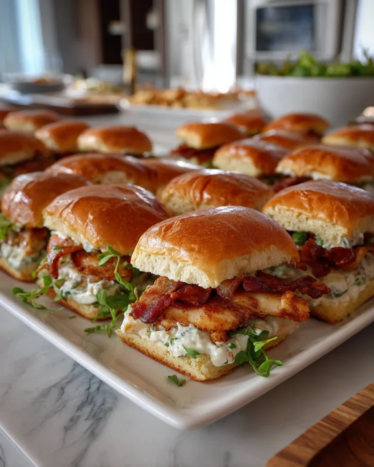 Chicken Bacon Ranch Sliders