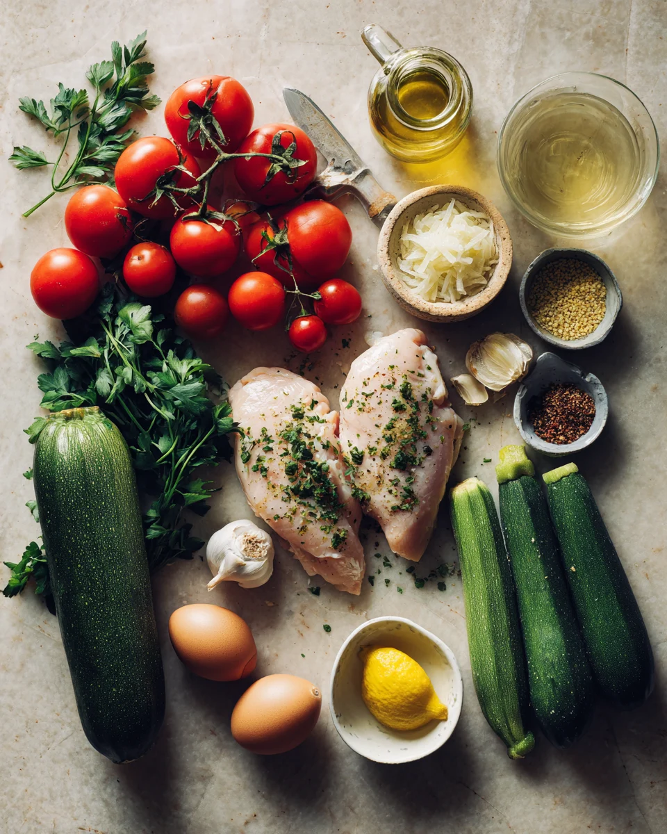 Chicken Bruschetta Stuffed Zucchini
