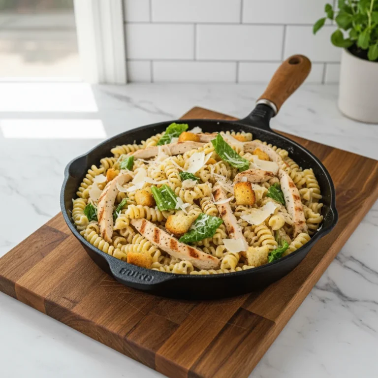 Chicken Caesar Pasta Skillet