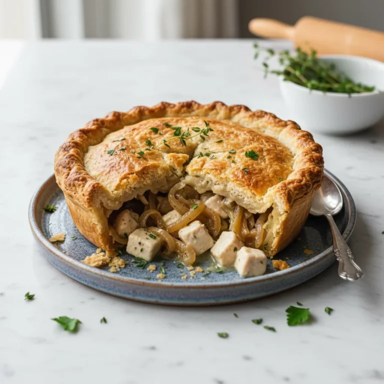 Chicken And Caramelized Onion Pot Pie