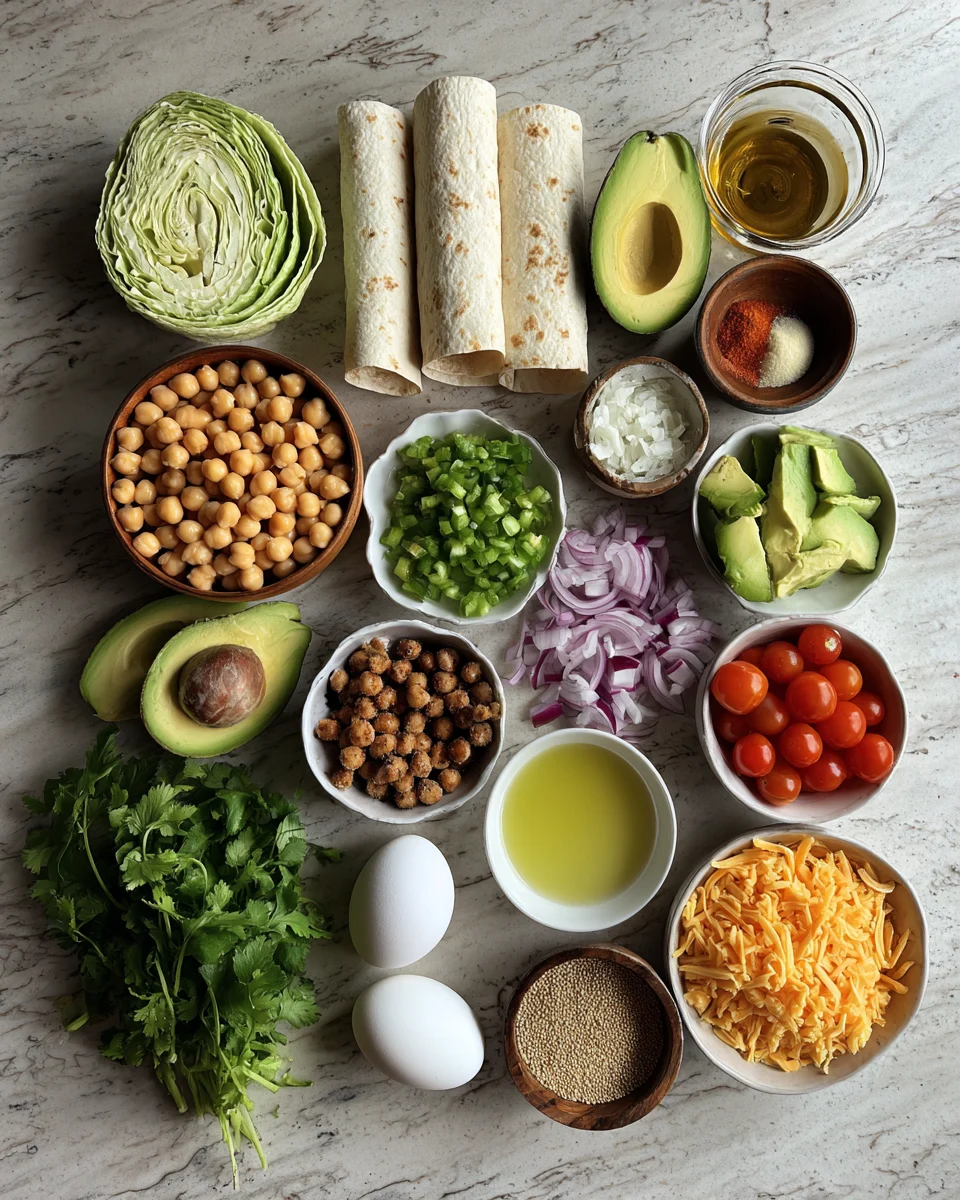Chickpea and Avocado Wrap
