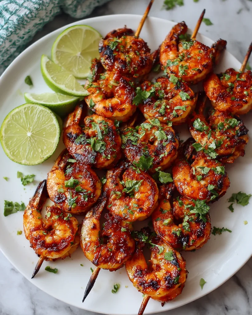 Chili Lime Grilled Shrimp Skewers