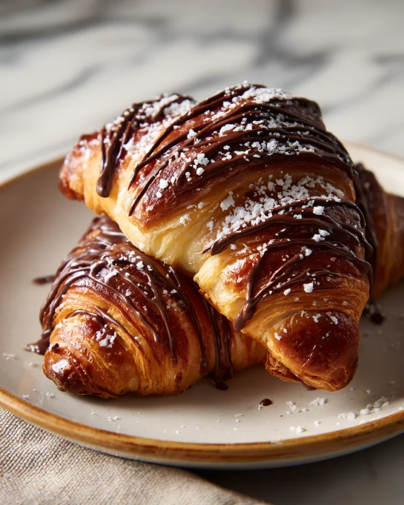 Chocolate Caramel Croissant Bake