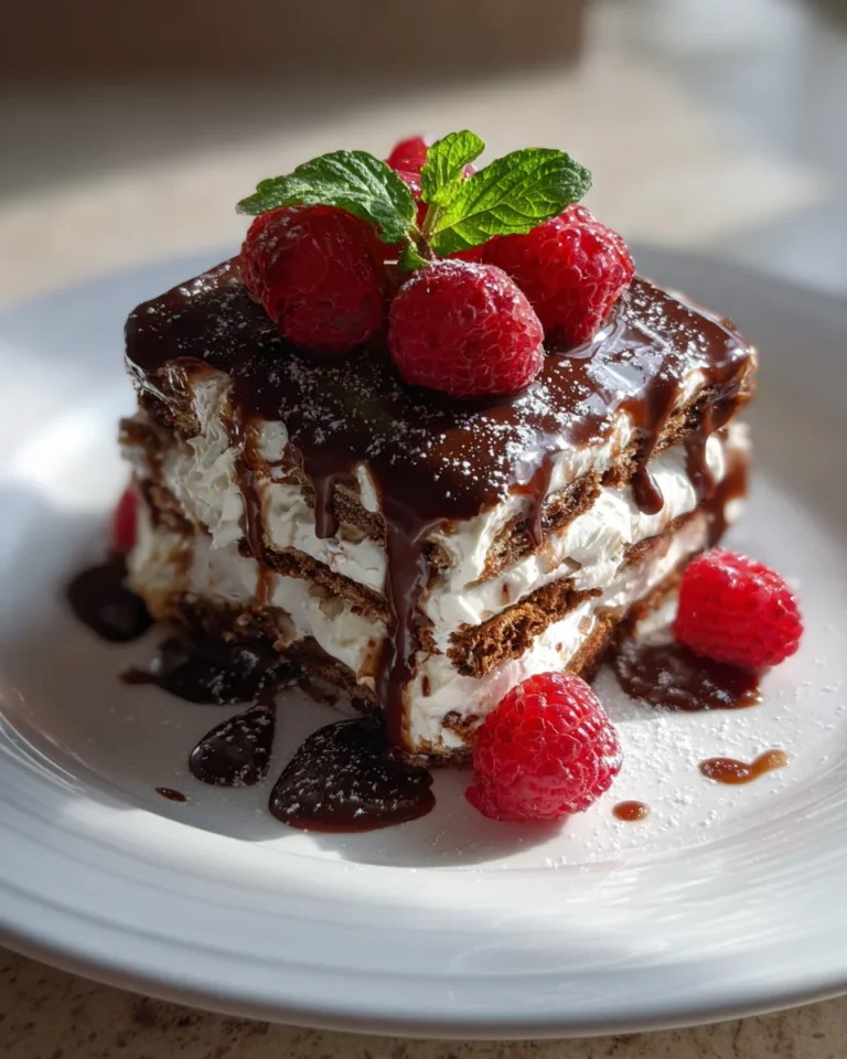 Chocolate Malt Icebox Cake