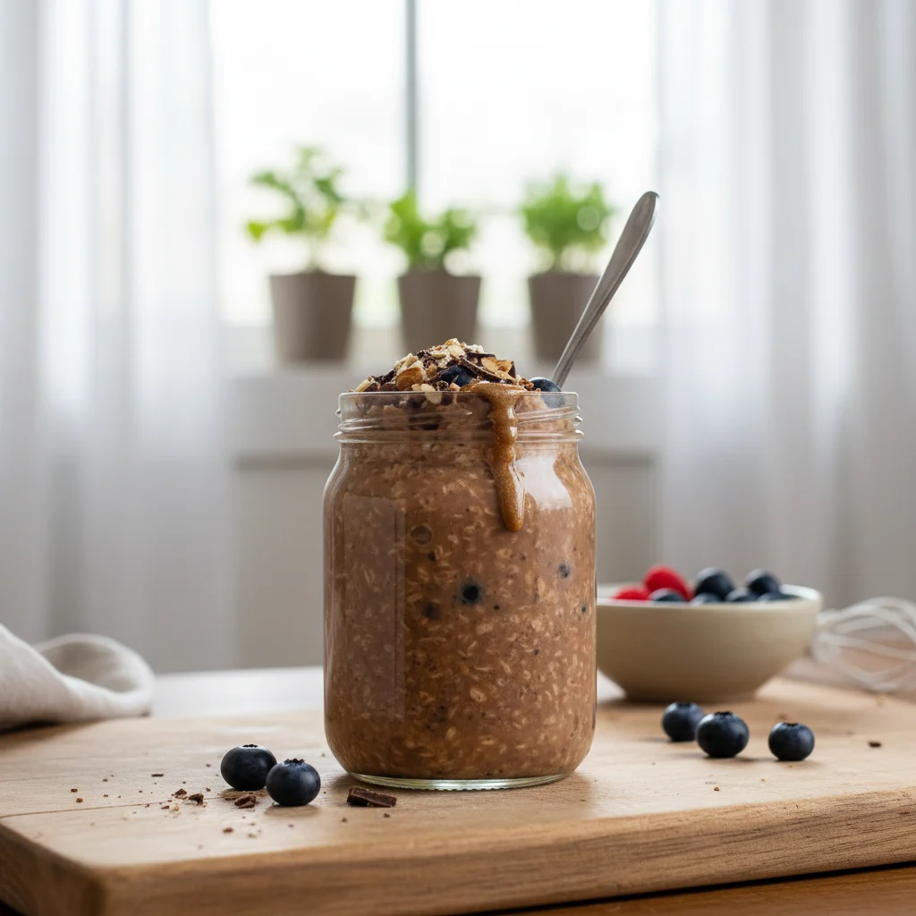 Chocolate Protein Overnight Oats