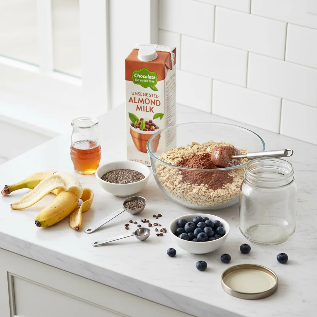 Chocolate Protein Overnight Oats