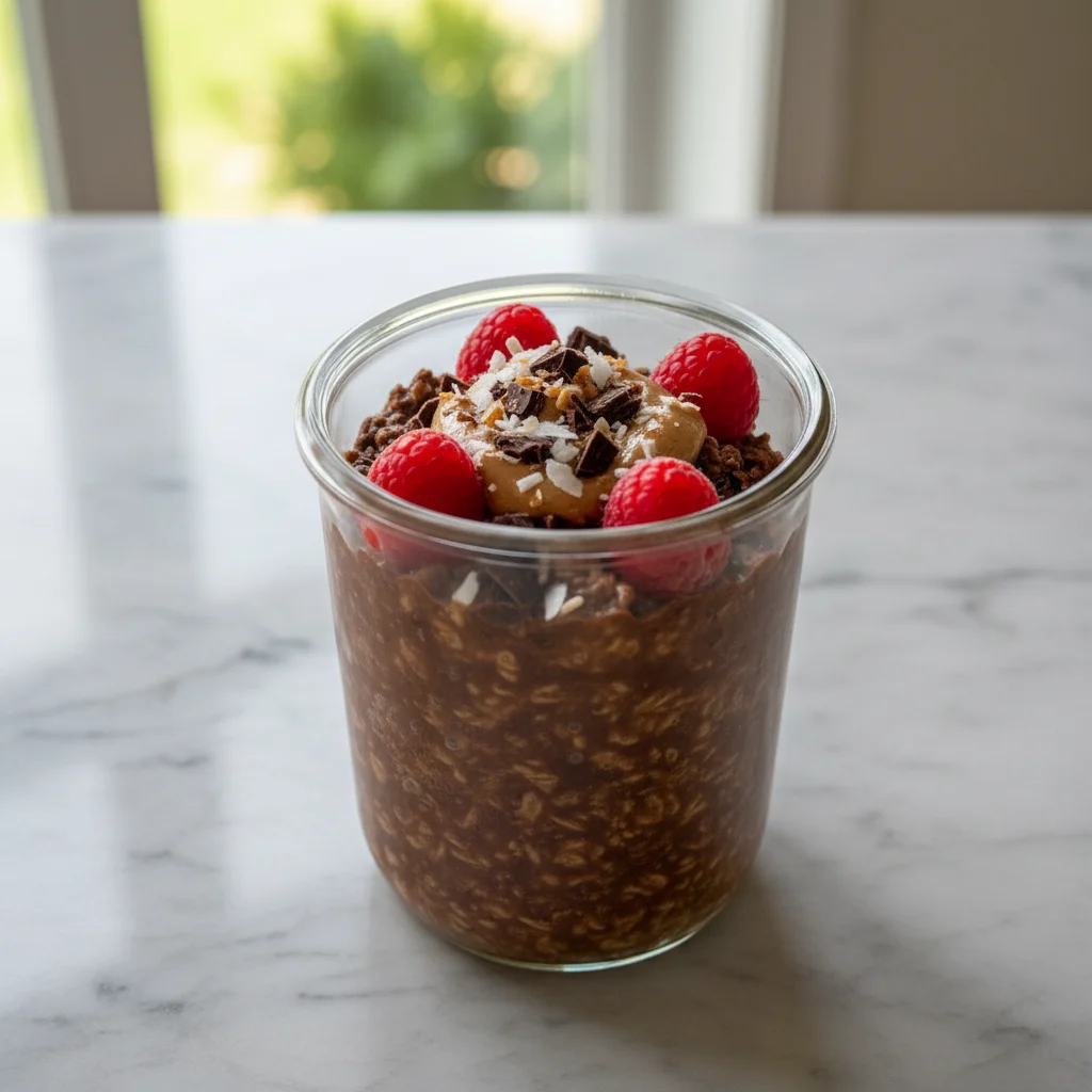 Chocolate Protein Overnight Oats