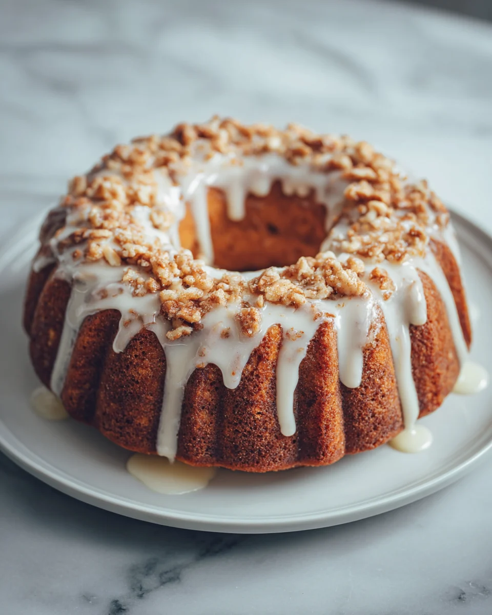 Cinnamon Maple Glazed Donut Cake