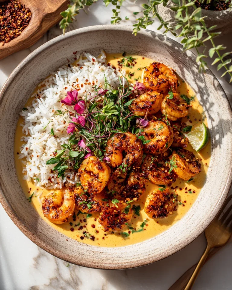 Coconut Curry Shrimp Bowl