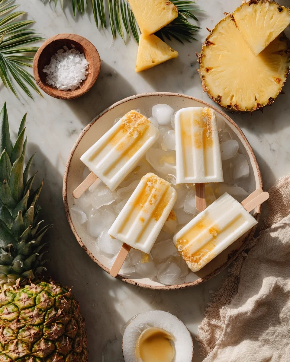 Coconut Pineapple Popsicles: A Tropical Treat