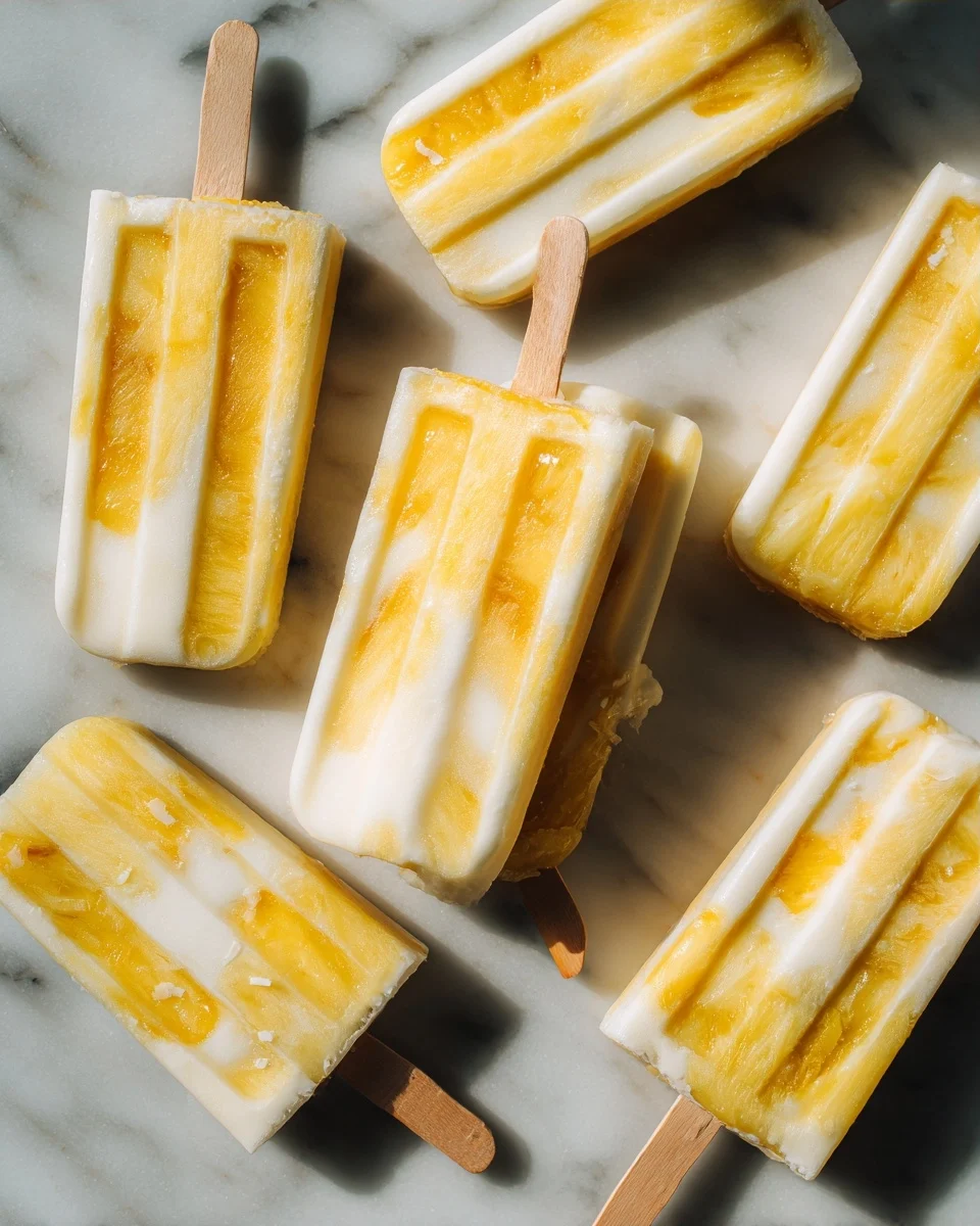 Coconut Pineapple Popsicles: A Tropical Treat