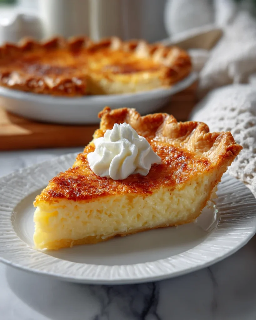 Coconut Vanilla Custard Pie