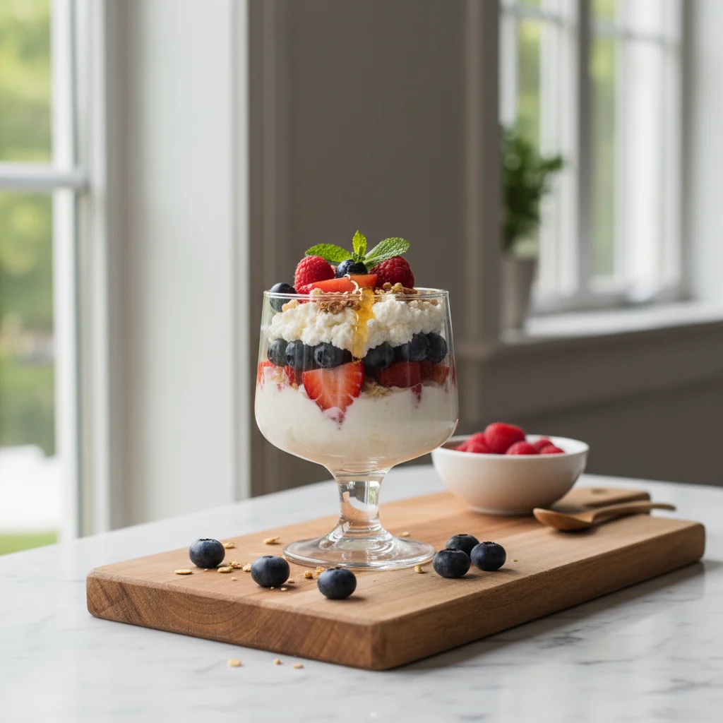 Cottage Cheese and Fruit Parfait