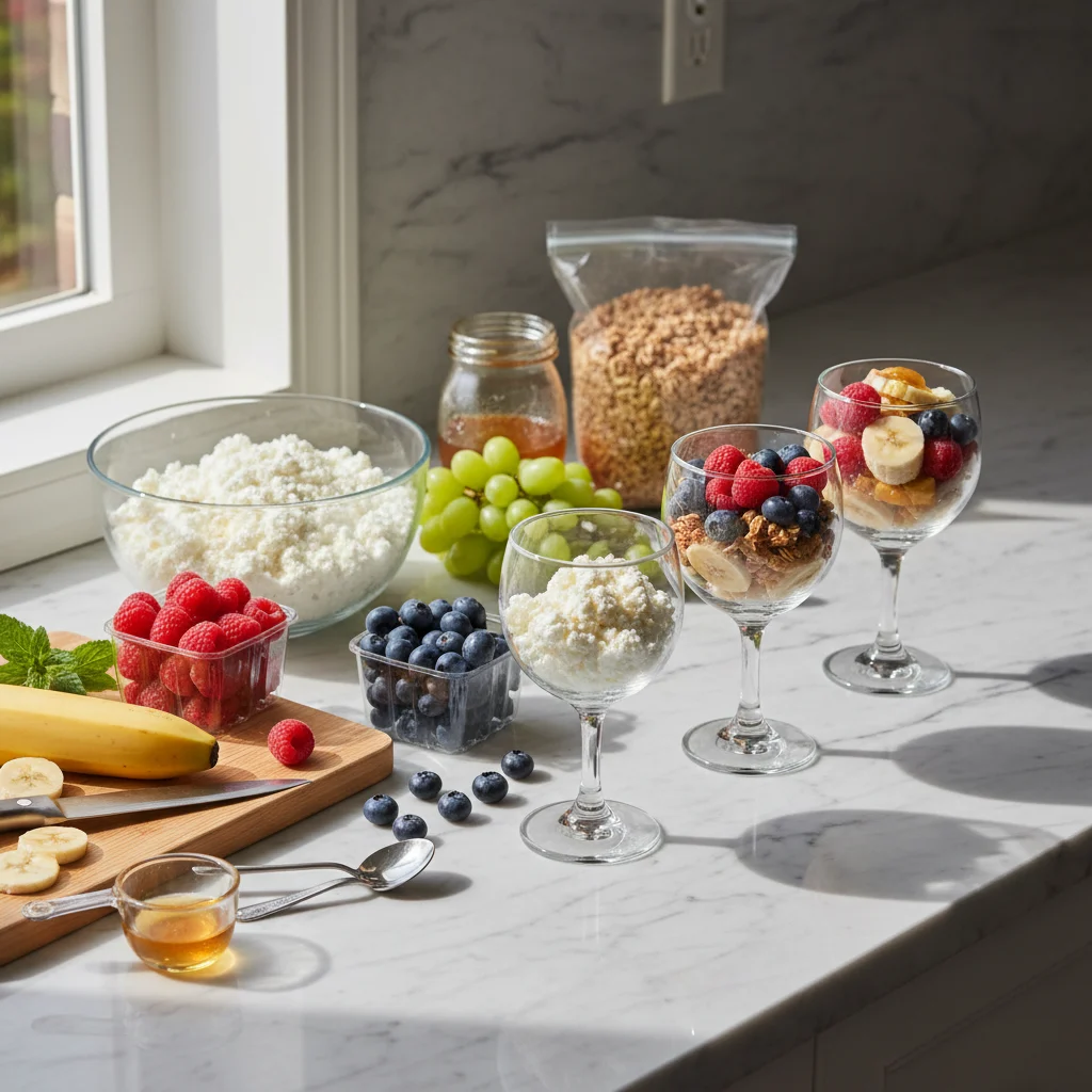 Cottage Cheese and Fruit Parfait