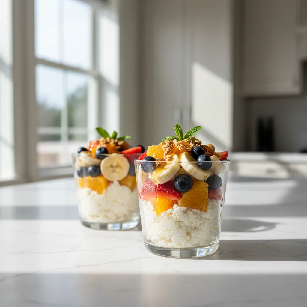 Cottage Cheese and Fruit Parfait
