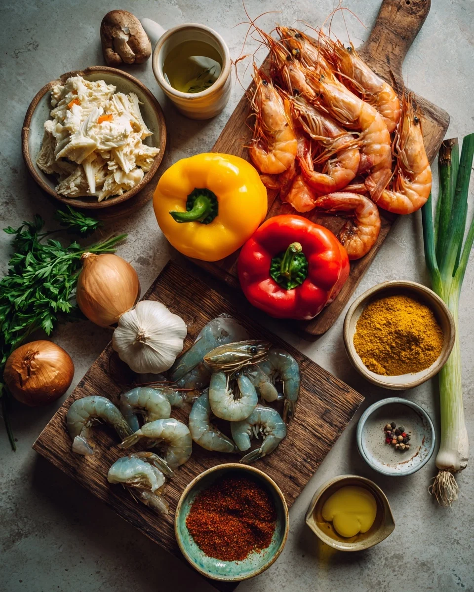 Crab And Shrimp Stuffed Peppers