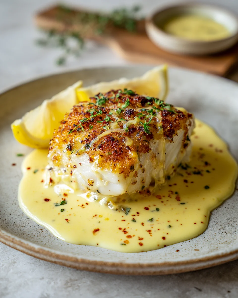 Creamy Coconut Lemon Baked Cod