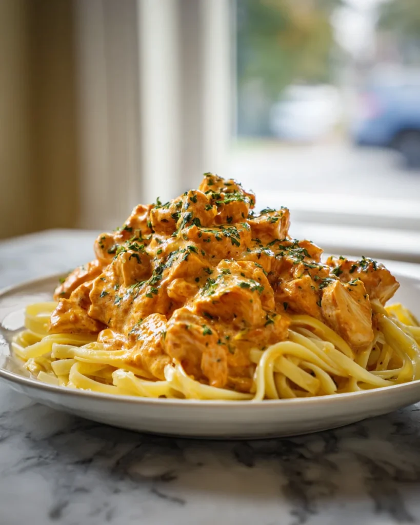 Creamy Cowboy Butter Chicken Linguine Recipe