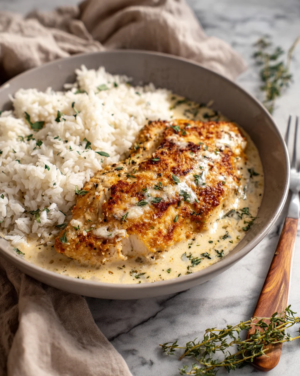 Creamy Garlic Parmesan Chicken Skillet