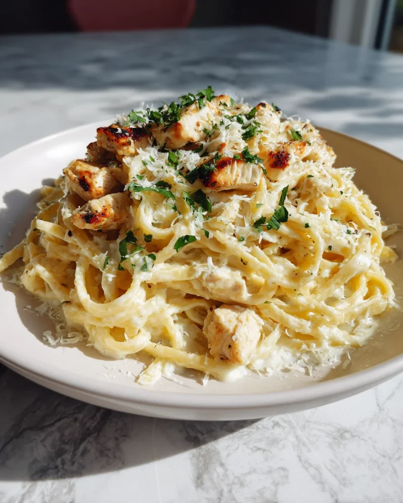 Creamy Garlic Parmesan Pasta Dinner