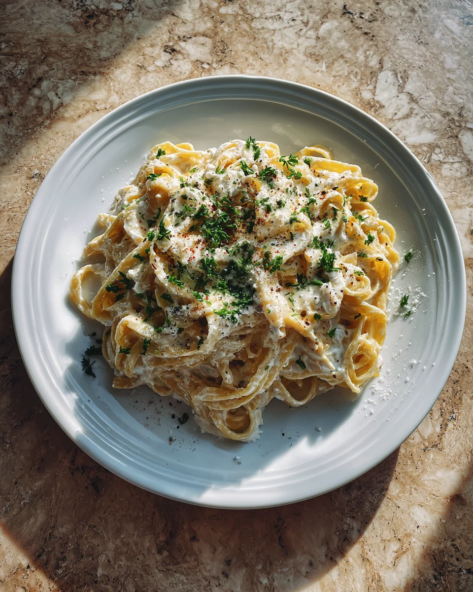 Creamy Goat Cheese Pasta