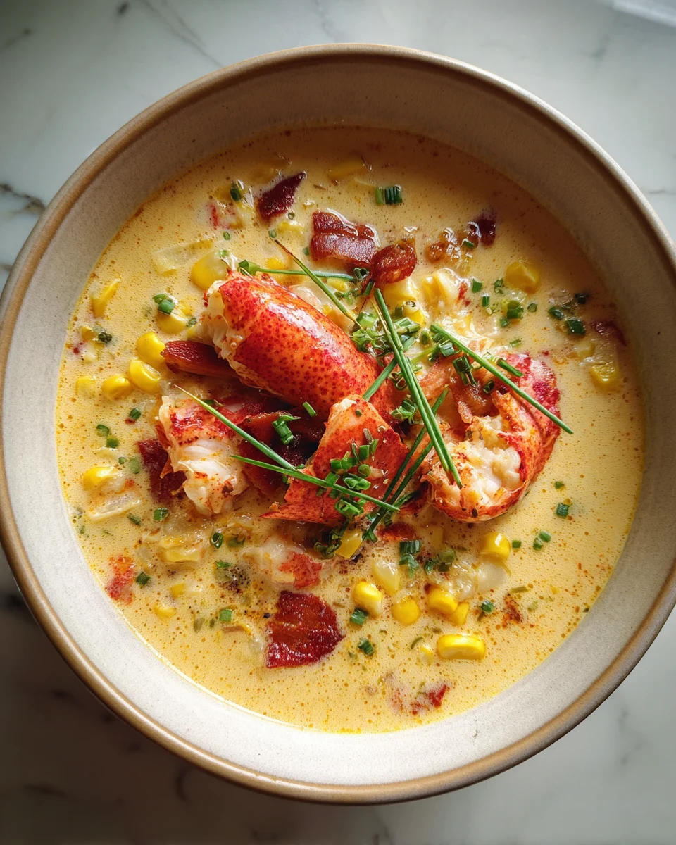 Creamy Lobster Corn Chowder