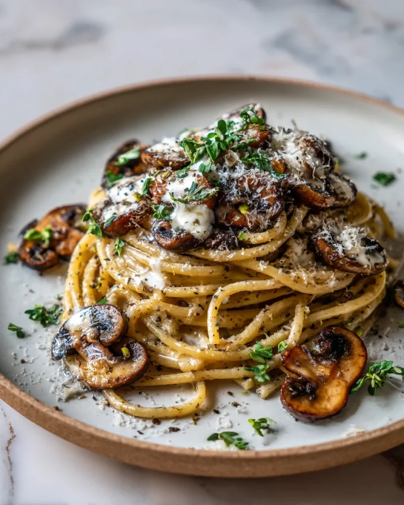Creamy Mushroom Truffle Pasta