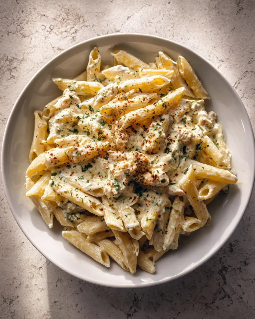 Creamy Roasted Garlic Ricotta Penne Recipe
