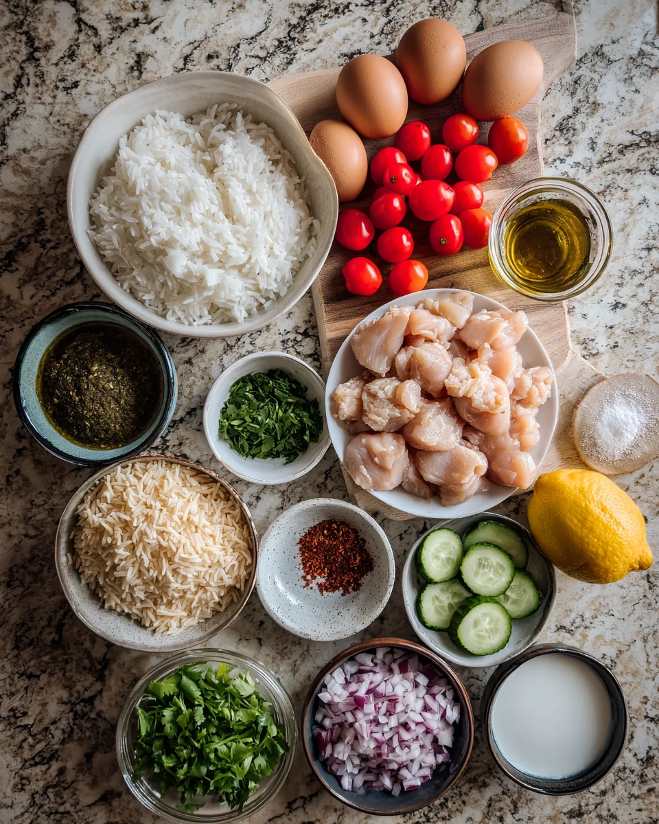 Creamy Roasted Red Pepper Chicken Rice