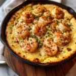 Creamy Shrimp And Cornbread Skillet