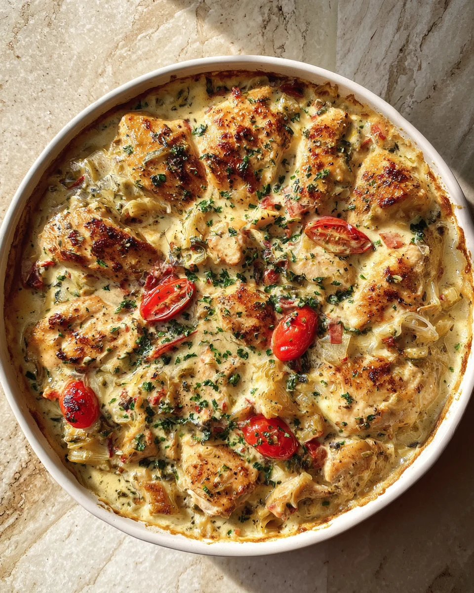 Creamy Tuscan Chicken Bake