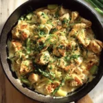 Creamy White Cheddar Chicken Skillet