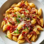 Crispy Bacon Tomato Shell Pasta