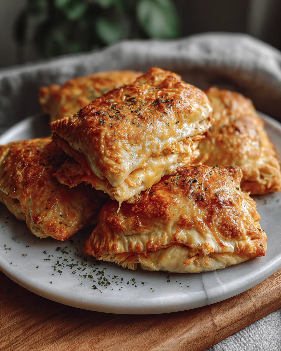Crispy Cheddar Chicken Pocket Melts