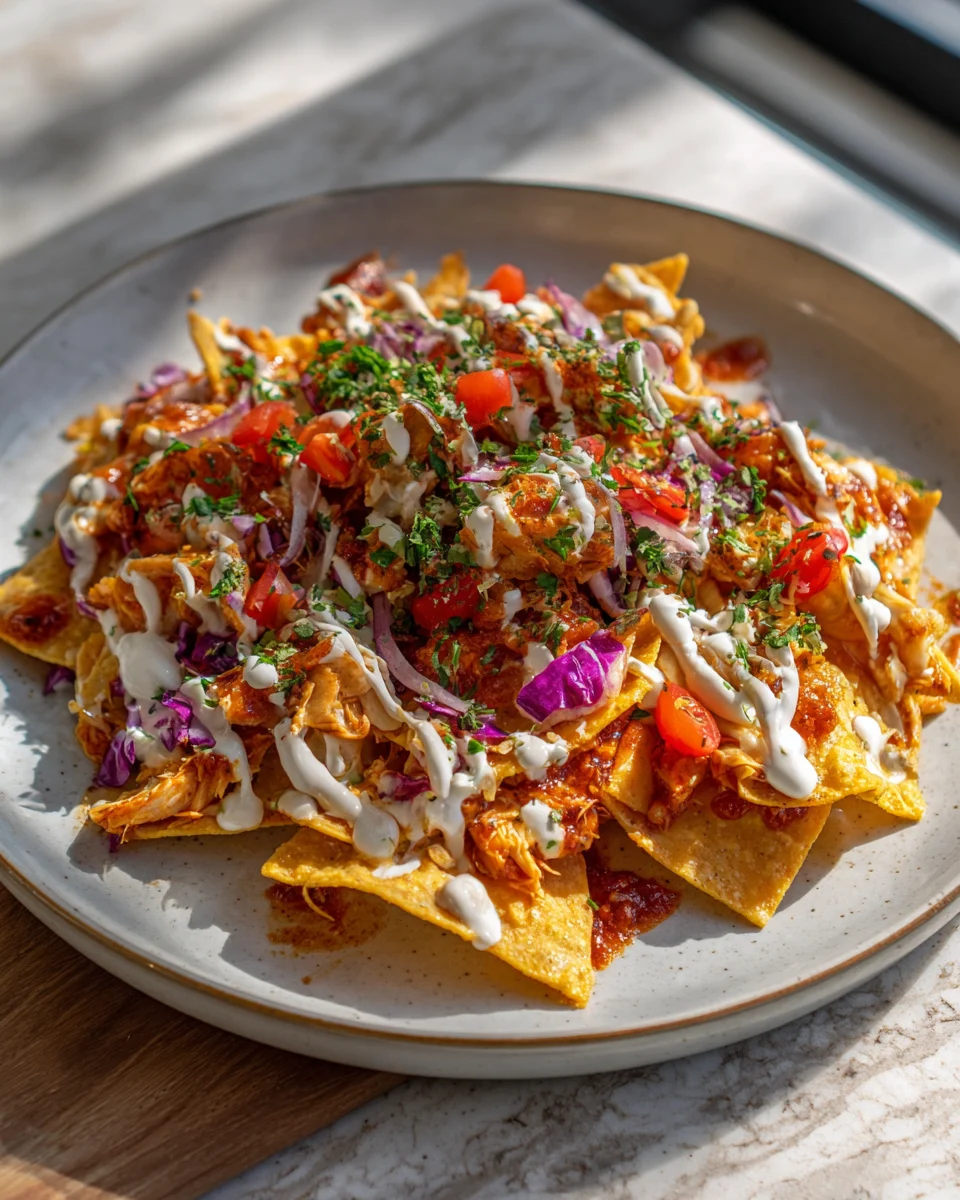 Crispy Chicken Wonton Nachos