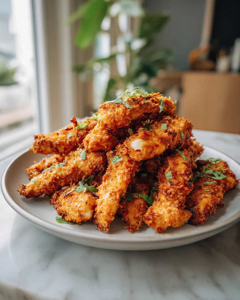 Crispy Coconut Curry Chicken Strips Recipe
