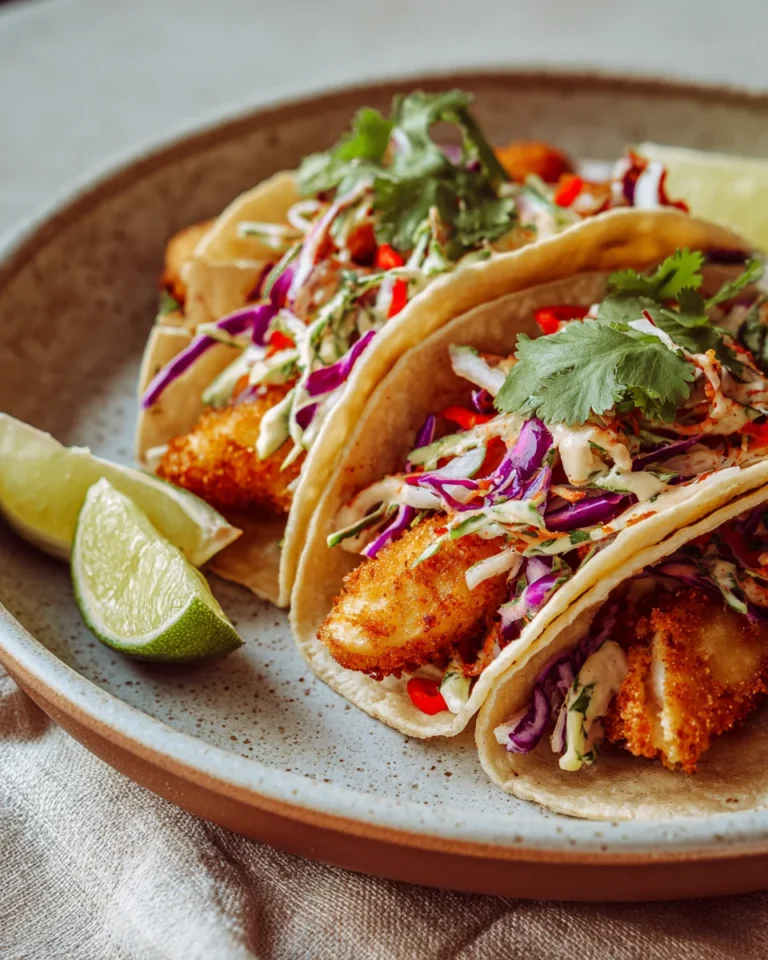 Crispy Coconut Fish Tacos