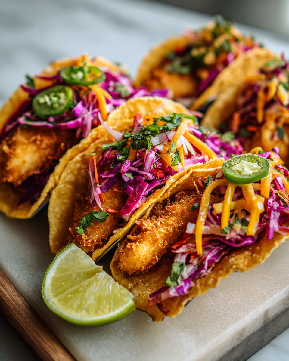 Crispy Coconut Fish Tacos