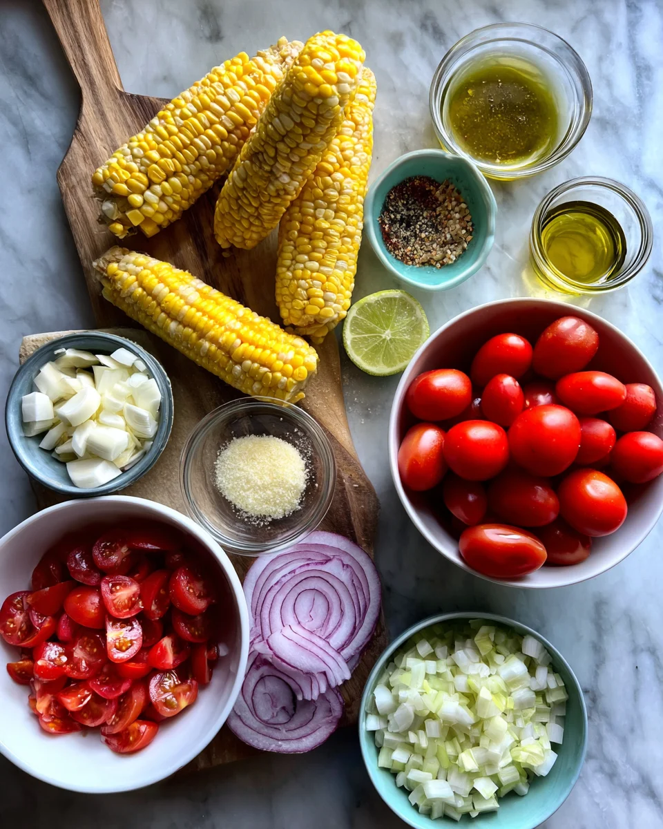 Crispy Corn And Tomato Salad Bowl