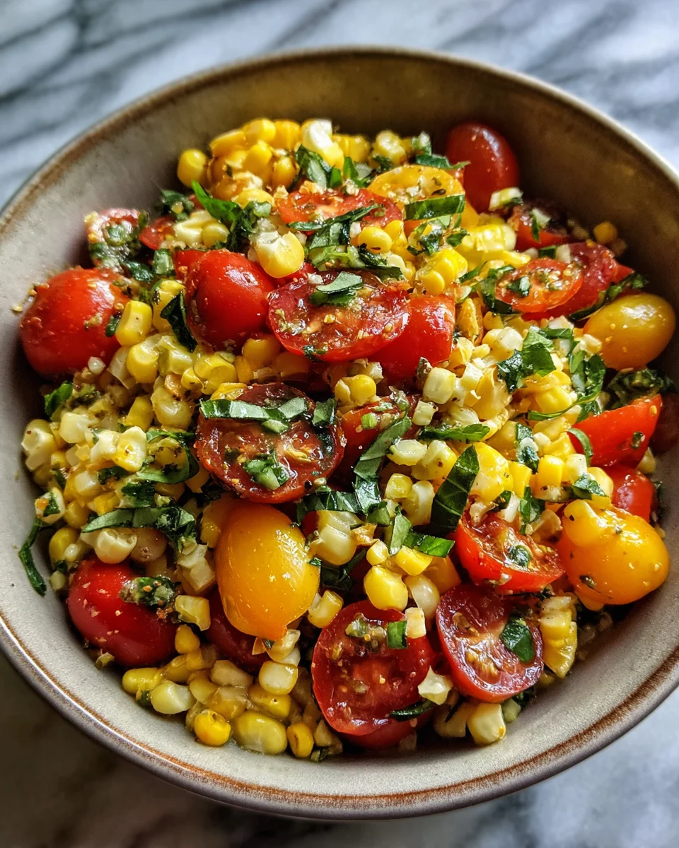Crispy Corn And Tomato Salad Bowl