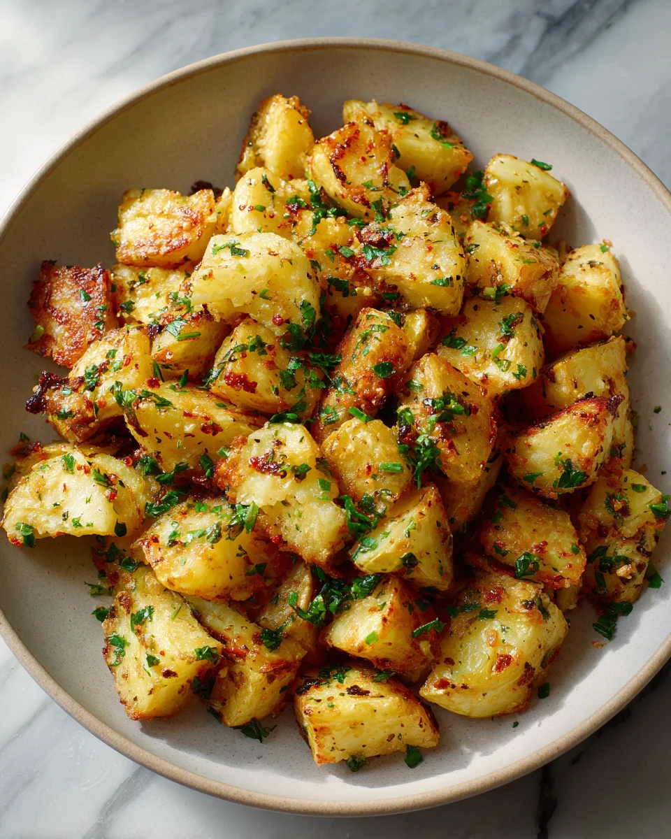 Crispy Garlic Butter Potatoes