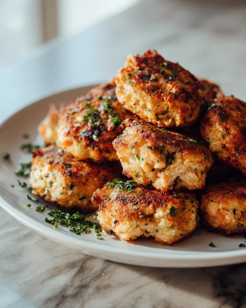 Crispy Garlic Herb Salmon Croquettes