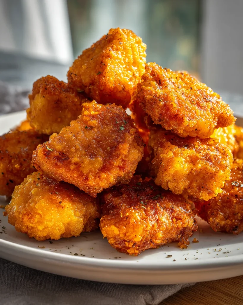 Crispy Hot Honey Salmon Nuggets