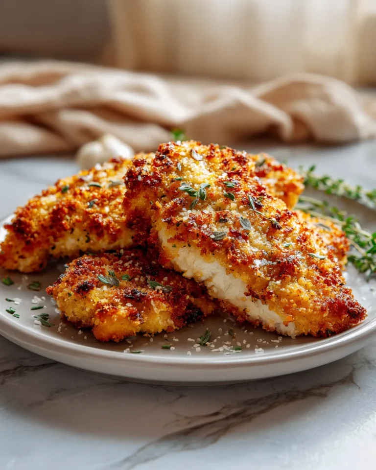 Crispy Onion Crusted Chicken Breasts