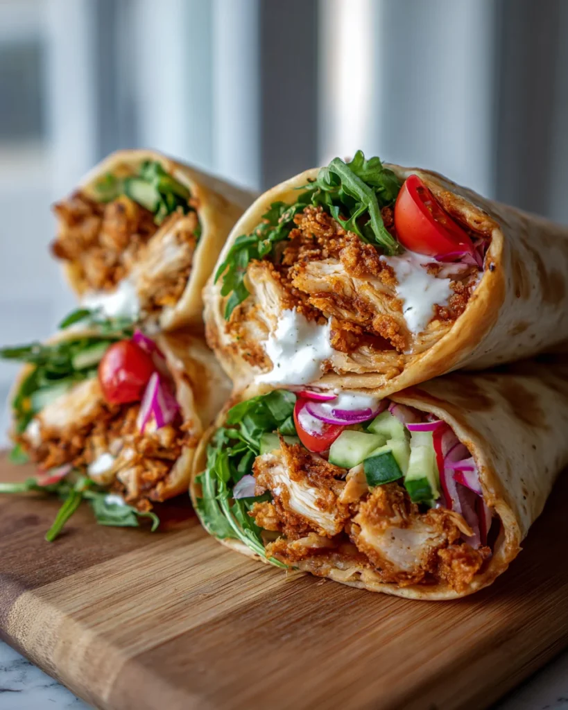 Crispy Ranch Chicken Crunch Wraps