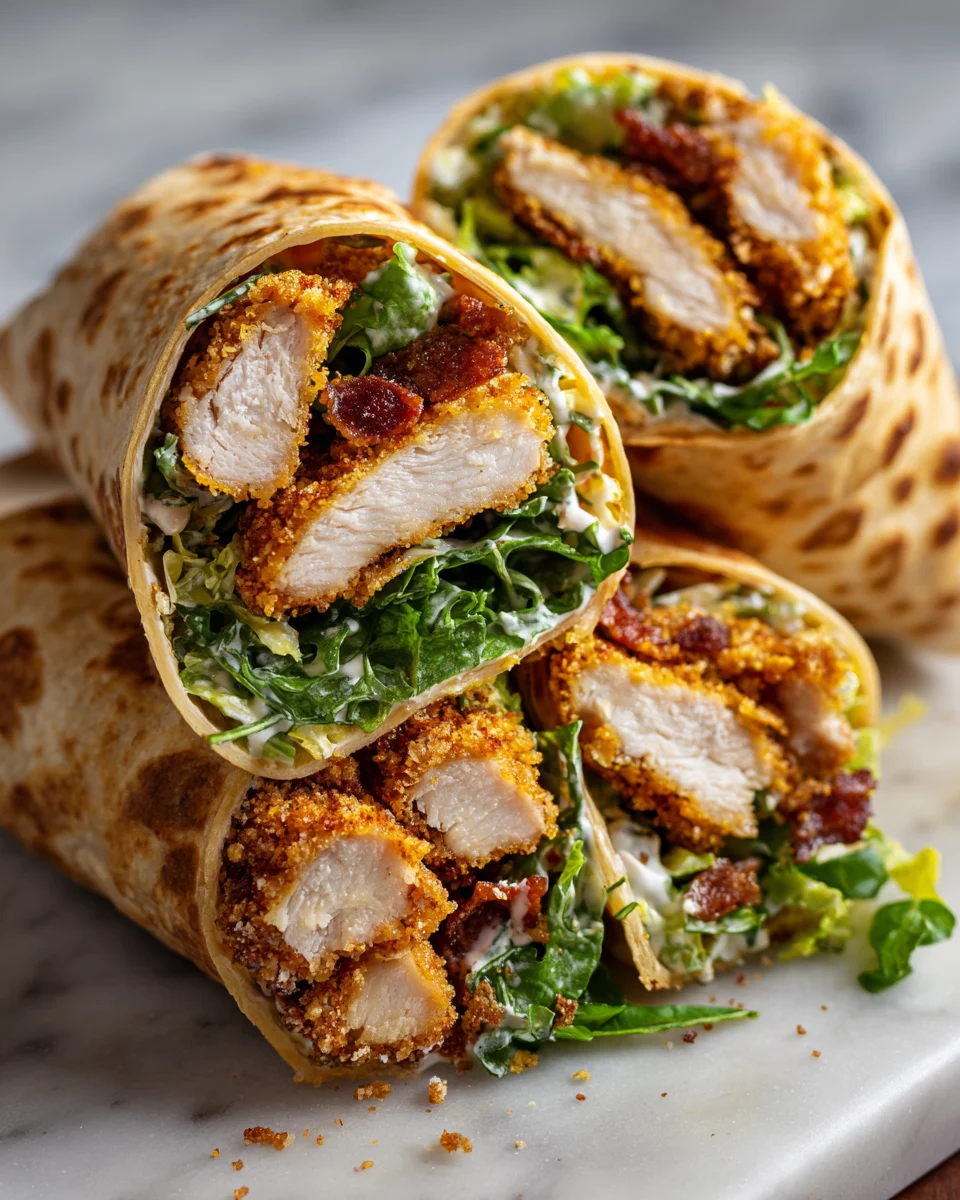 Crispy Ranch Chicken Crunch Wraps