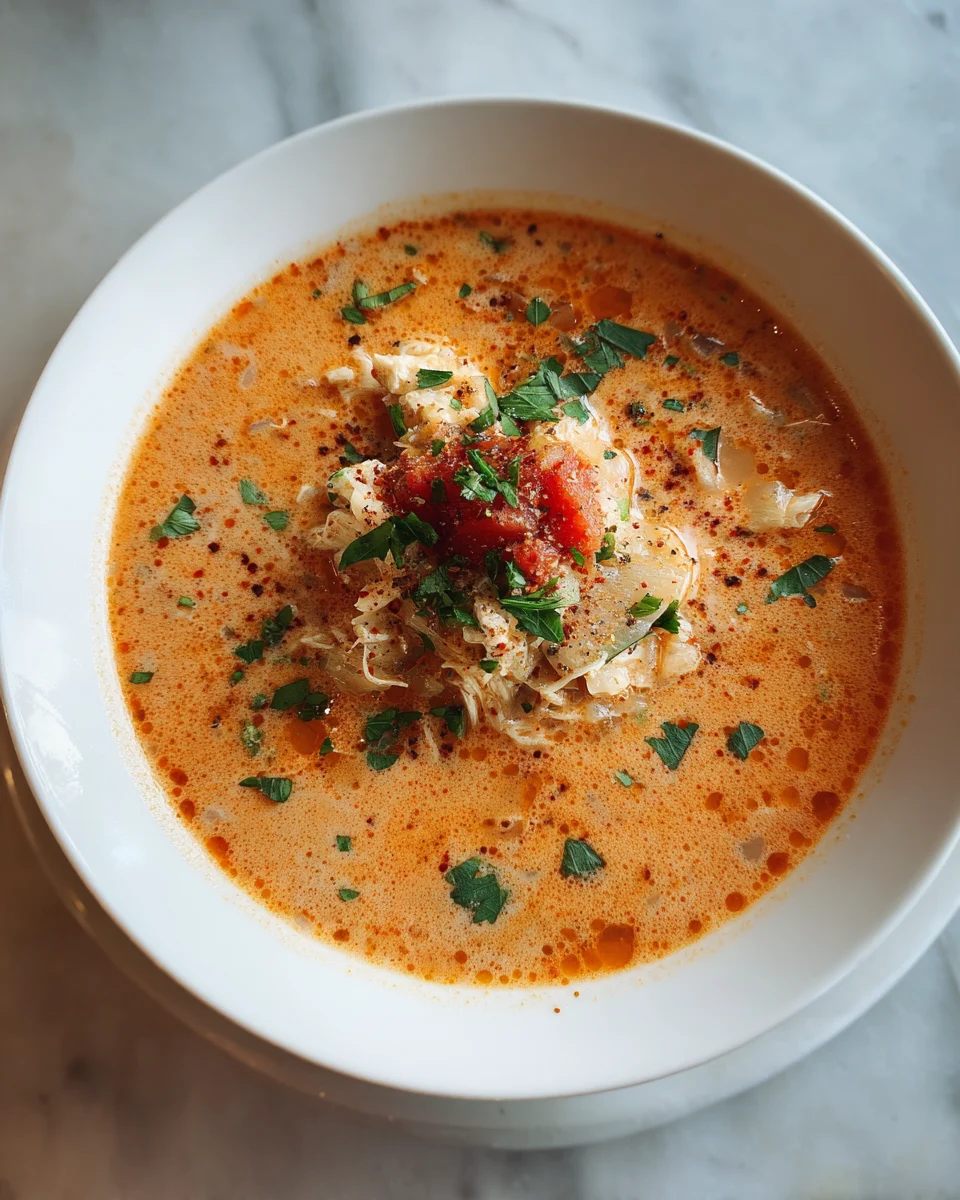 Crock Pot Creamy Chicken Parmesan Soup