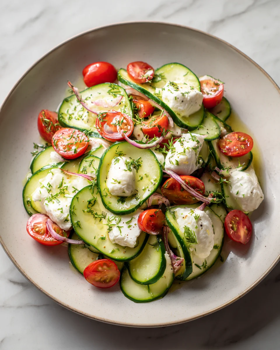 Cucumber Mozzarella Salad