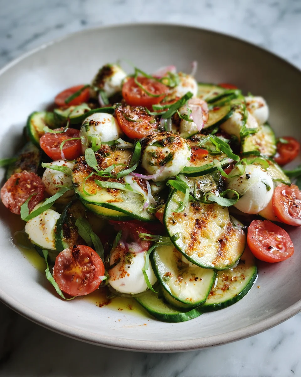 Cucumber Mozzarella Salad