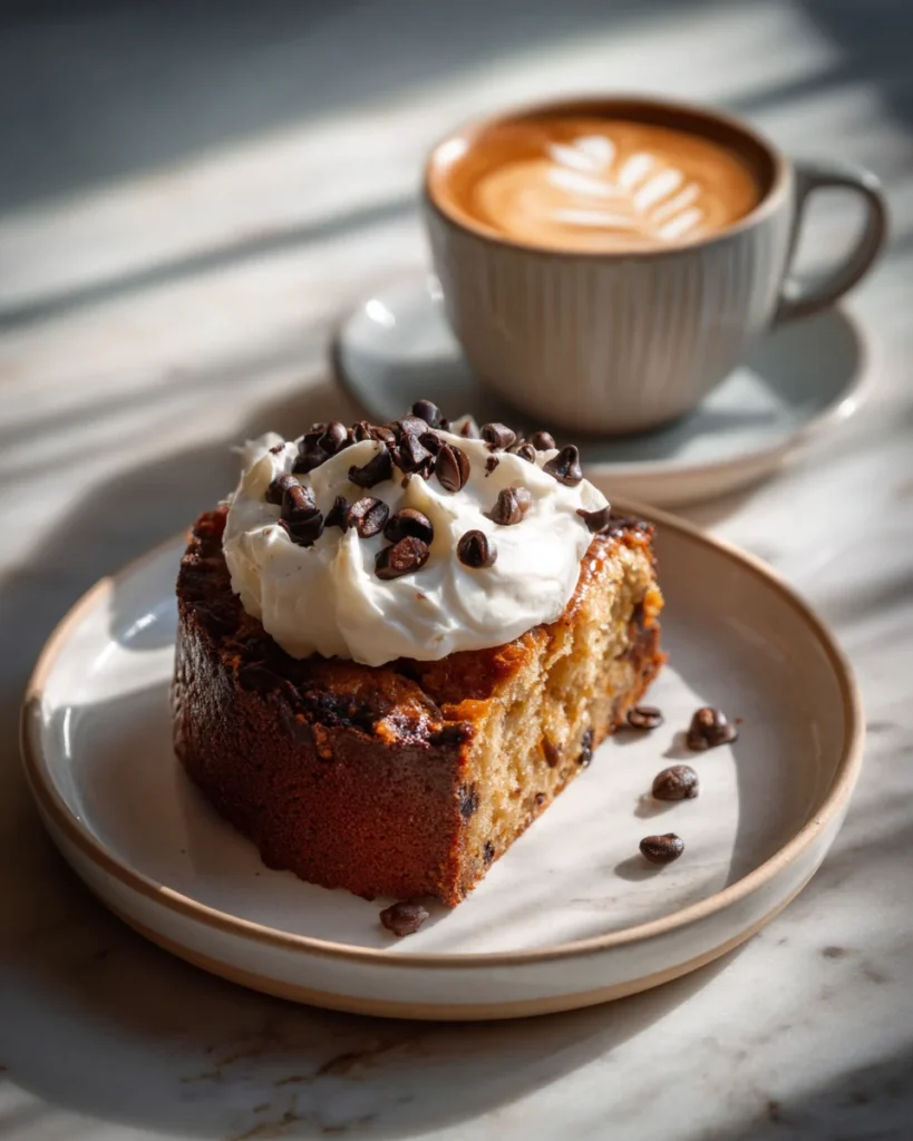 Espresso Chocolate Chip Ricotta Cake